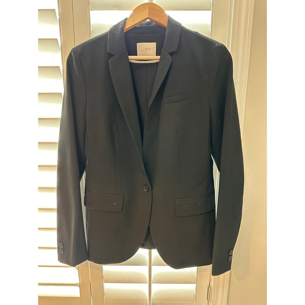 ANN TAYLOR LOFT - Black Suit Jacket - Women's Size 8 - Workwear